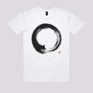 Enso Dog Circle T-Shirt | Japanese T-Shirts Australia