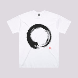 Enso Dog Circle T-Shirt | Oversized Japanese T-Shirts Australia