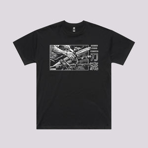 Three Sword Style T-Shirt | Cool Oversized Anime T-Shirts Australia