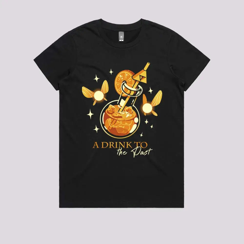 A Drink To The Past T-Shirt Womens / Navy Xs Adult Tee