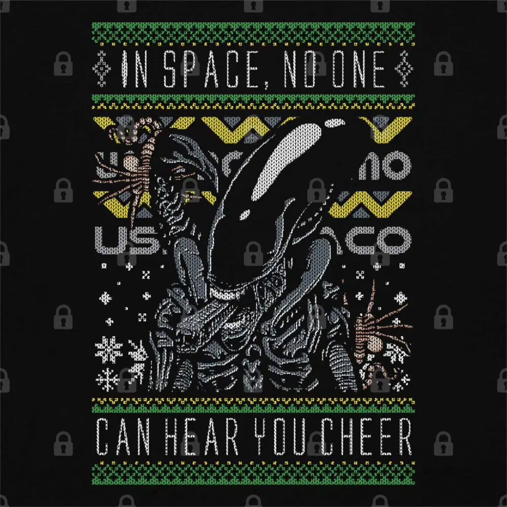 Alien Christmas T-Shirt Adult Tee