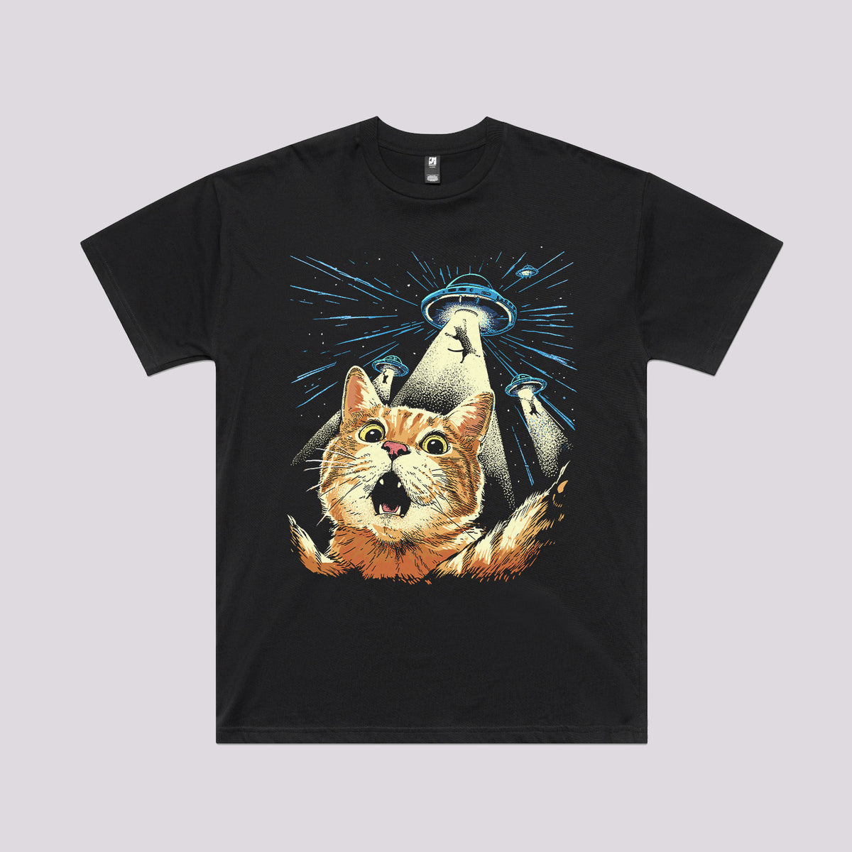 Cat Alien Abduction T-Shirt | Funny Cat T-Shirts Australia