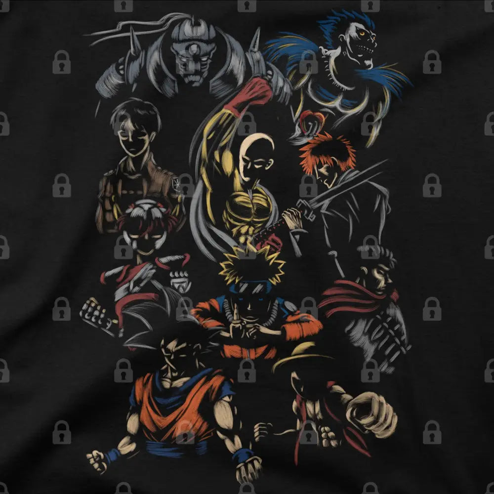 Anime Heroes T-Shirt | Anime T-Shirts