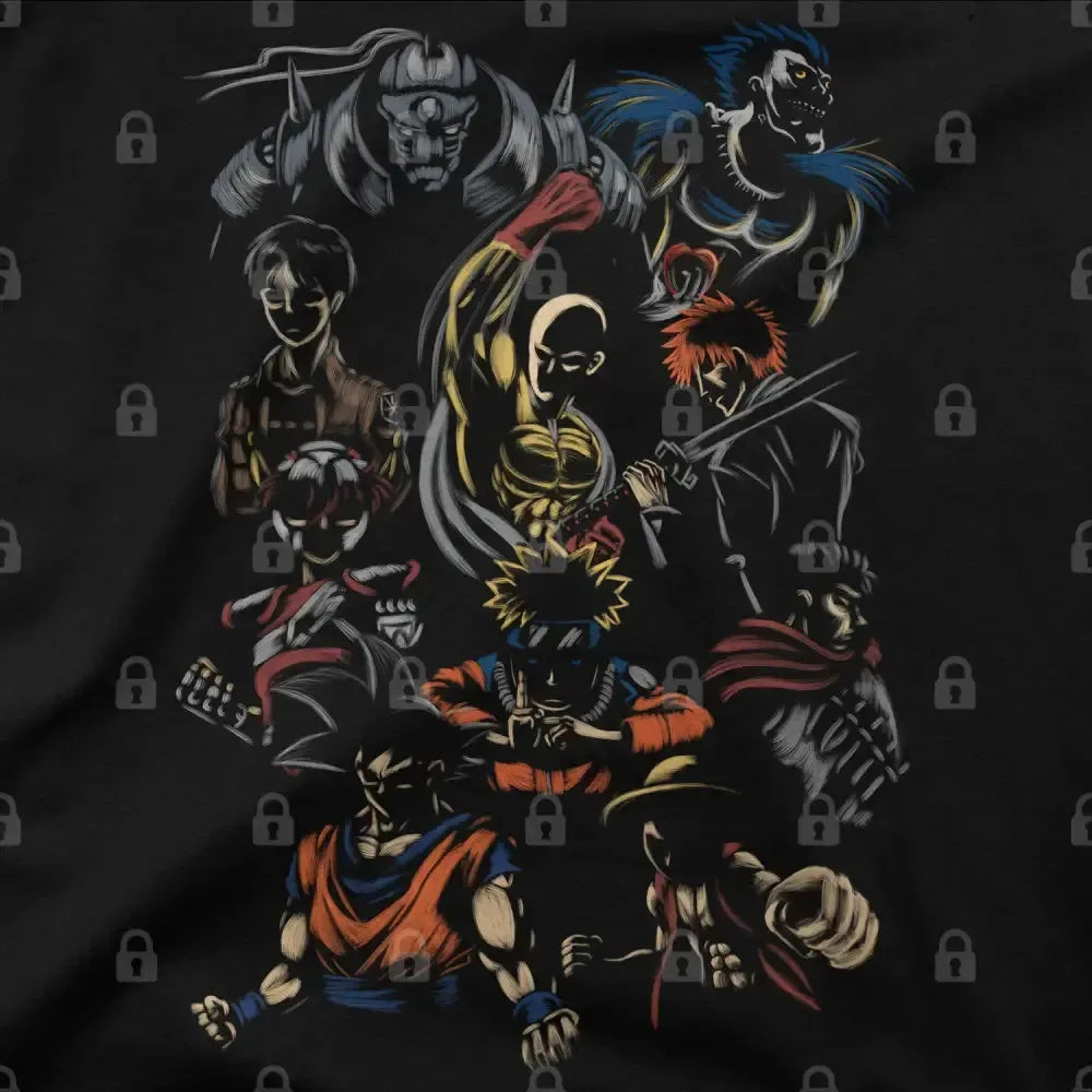 Anime Heroes T-Shirt | Anime T-Shirts