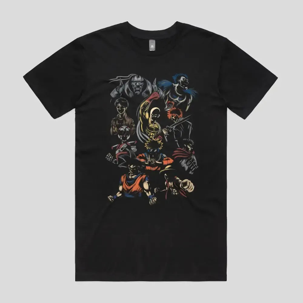 Anime Heroes T-Shirt | Anime T-Shirts Australia | Limitee Apparel