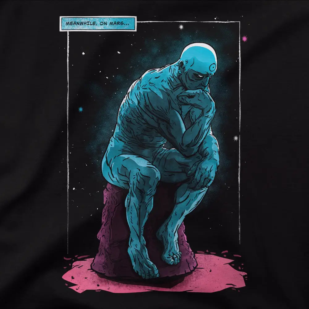 Blue Thinker T-Shirt | Pop Culture T-Shirts