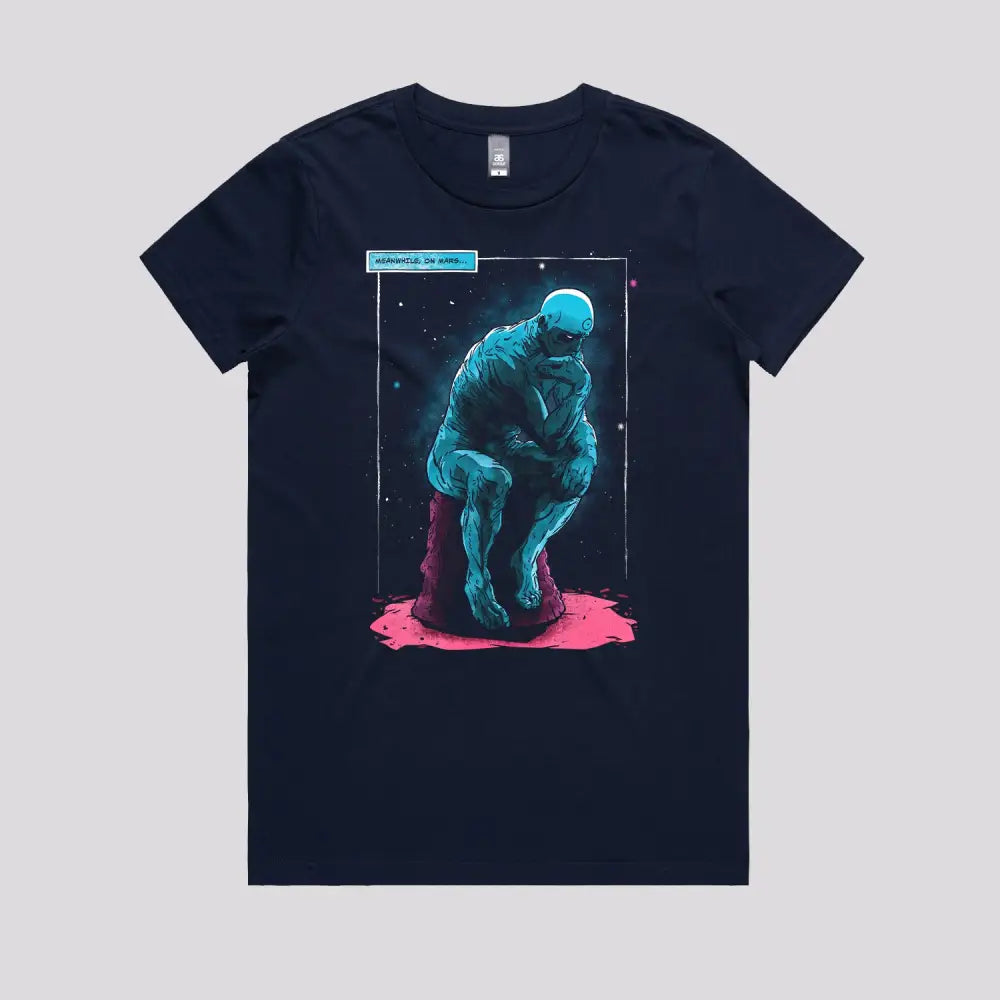 Blue Thinker T-Shirt | Pop Culture T-Shirts
