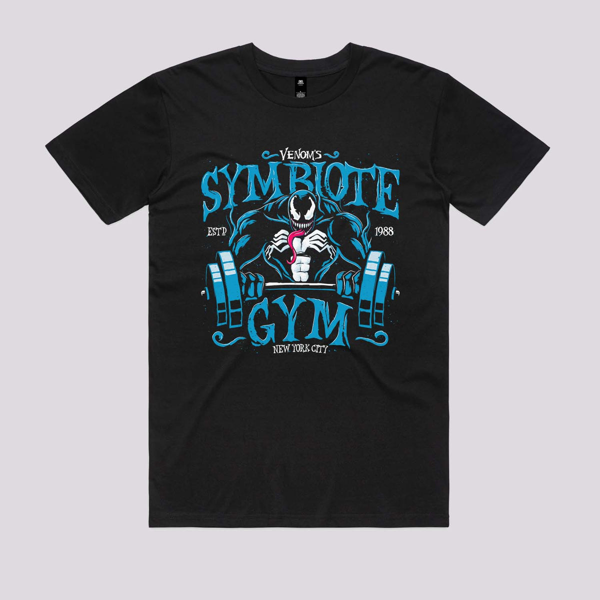 Blue Symbiote Gym T-Shirt | Cool Pop Culture T-Shirts Australia