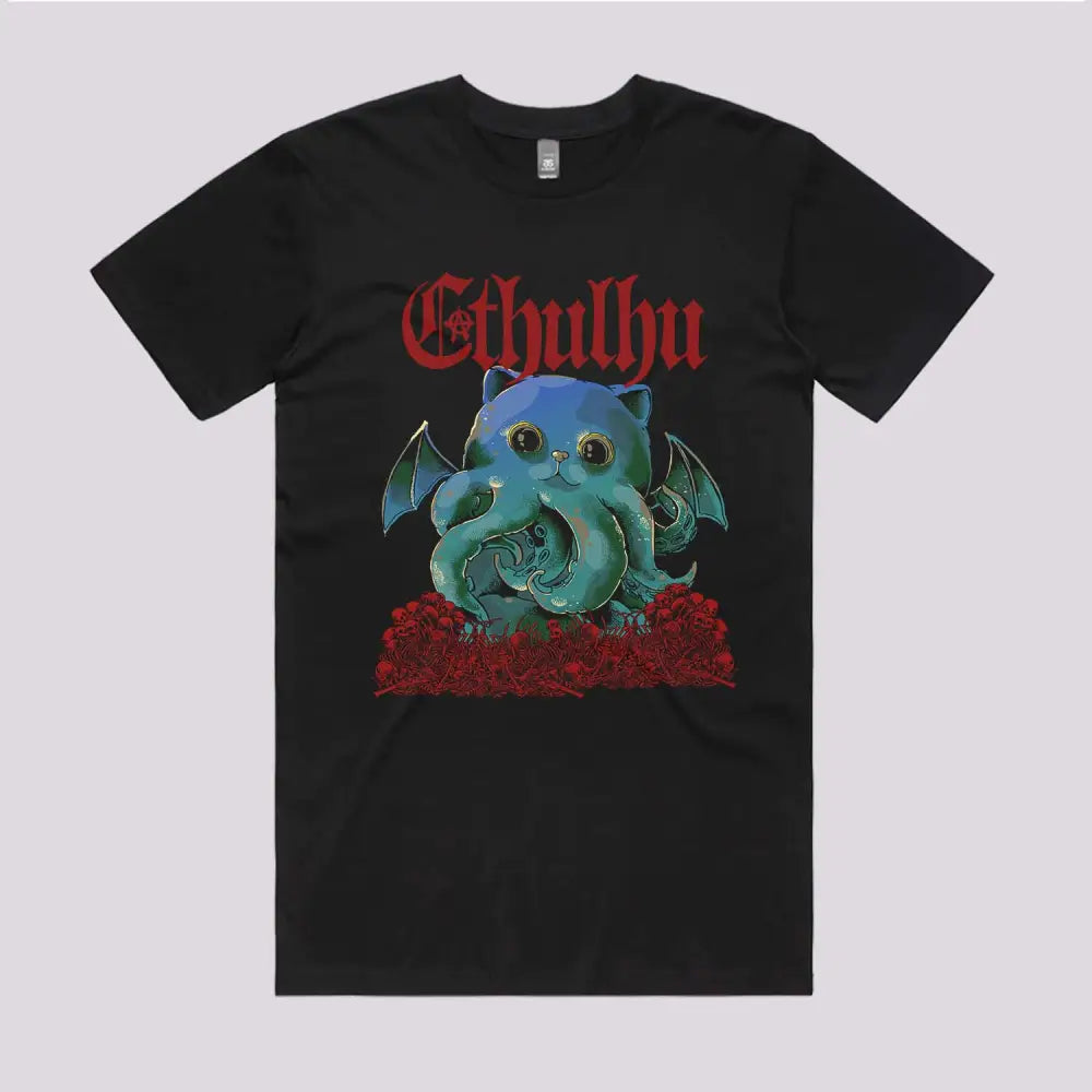 Cathulhu T-Shirt | Funny Cat Horror T-Shirts