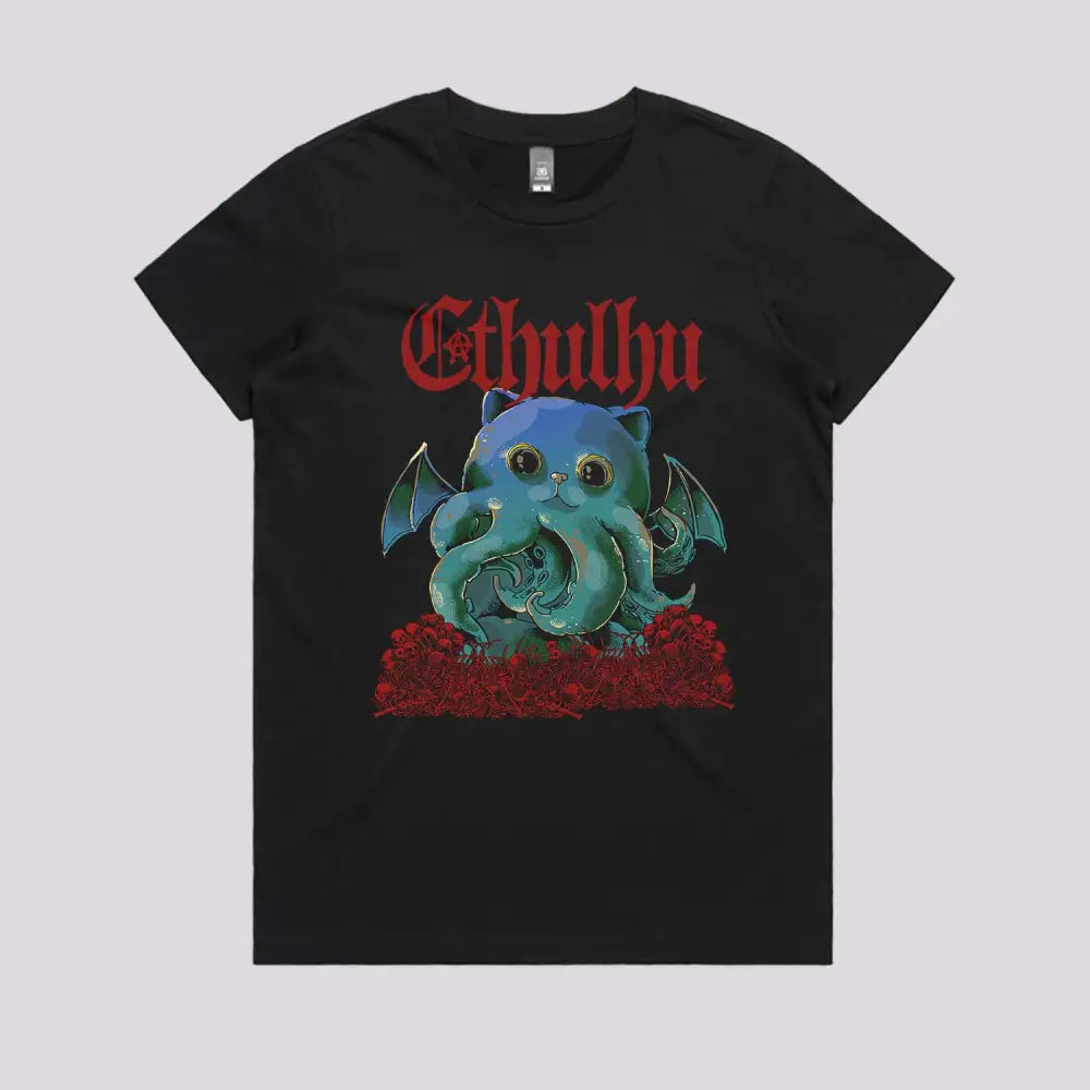Cathulhu T-Shirt | Funny Cat Horror T-Shirts