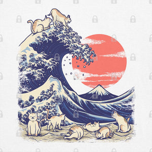 Catnagawa Wave Graphic Tee