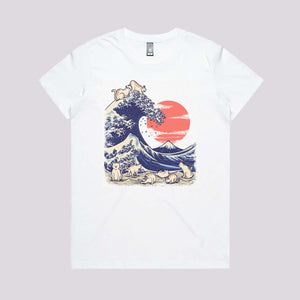 Catnagawa Wave Graphic Tee