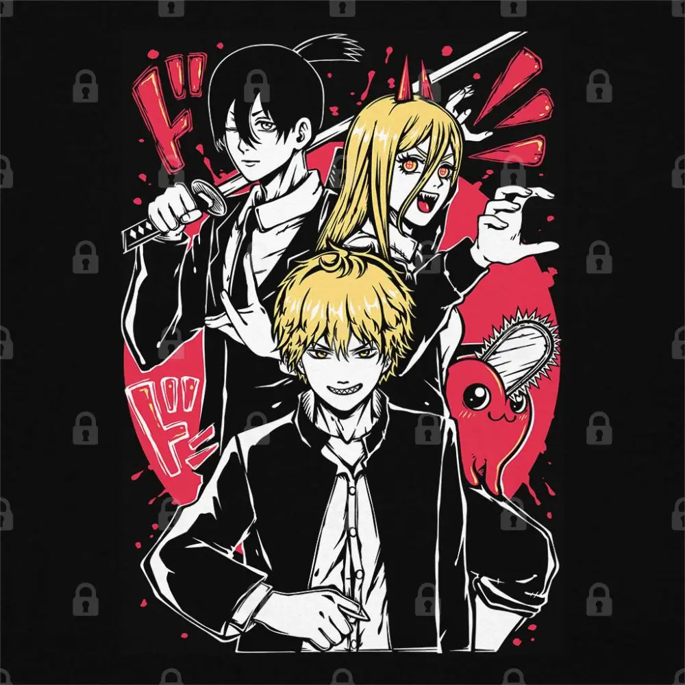 Chainsaw Trio T-Shirt | Anime T-Shirts