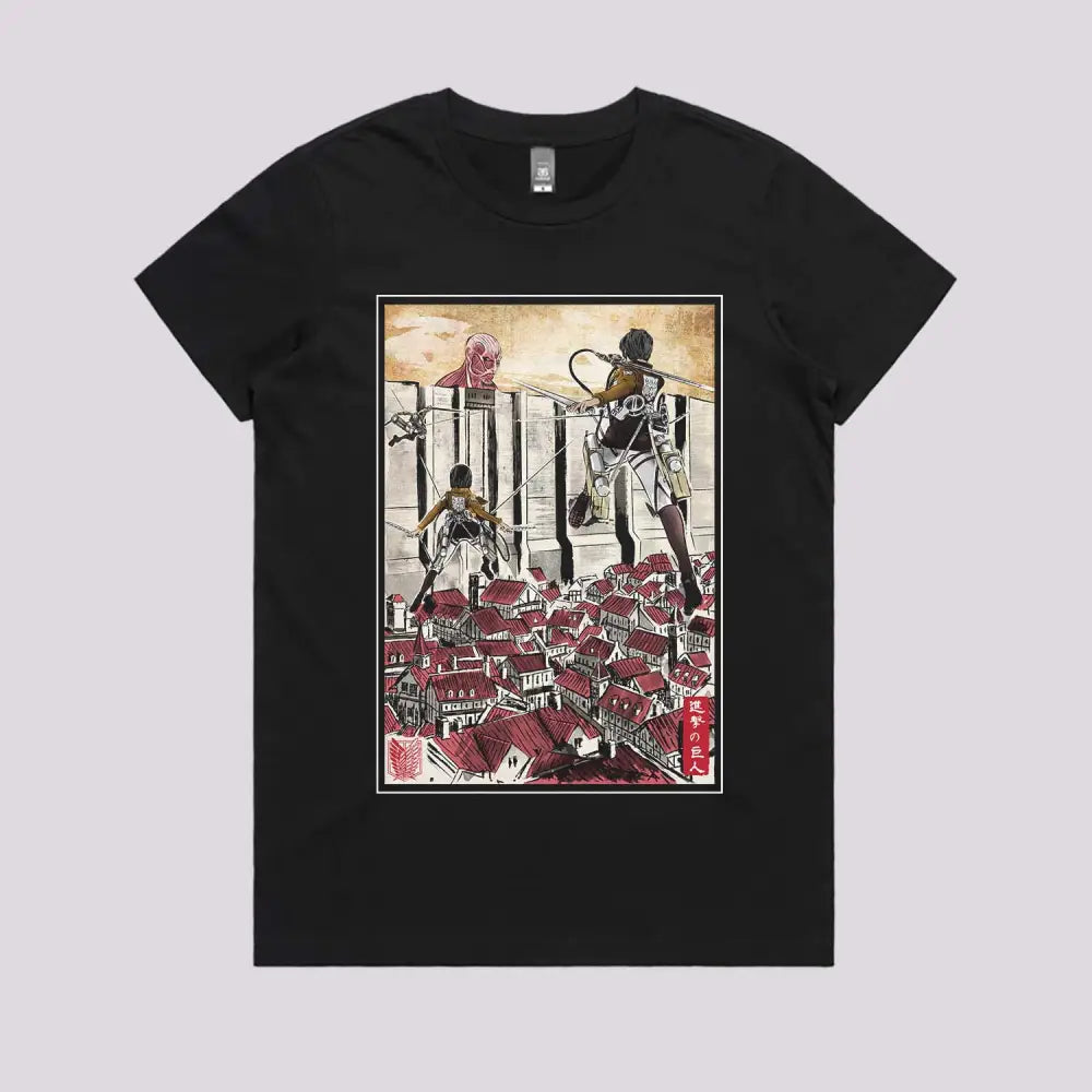 Defending The Wall Anime T-Shirt | Anime Clothing