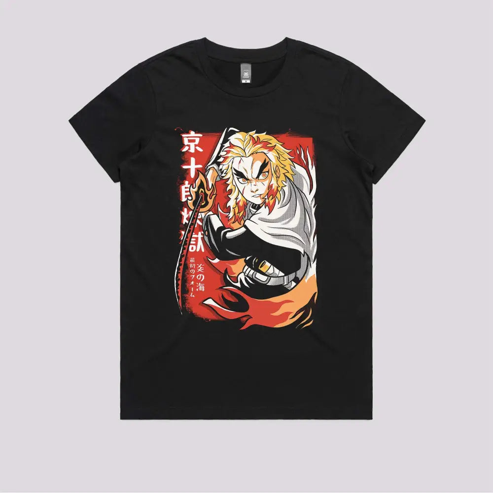 Demon Hunter Fire T-Shirt | Anime T-Shirts