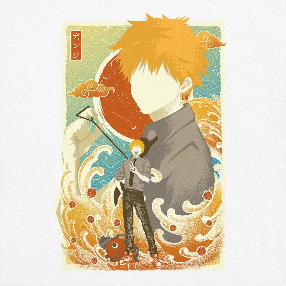 Devil Hunter Chainsaw T-Shirt | Anime T-Shirts