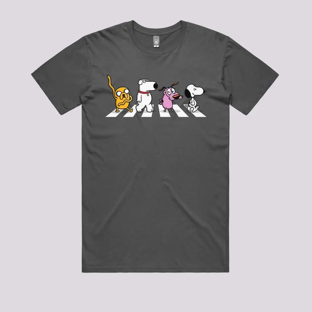 "Dogs on Abbey Road" Funny Graphic T-Shirts Australia | Limitee Apparel