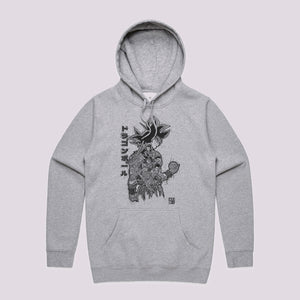 Dragon Warriors Scribble Graphic Hoodie