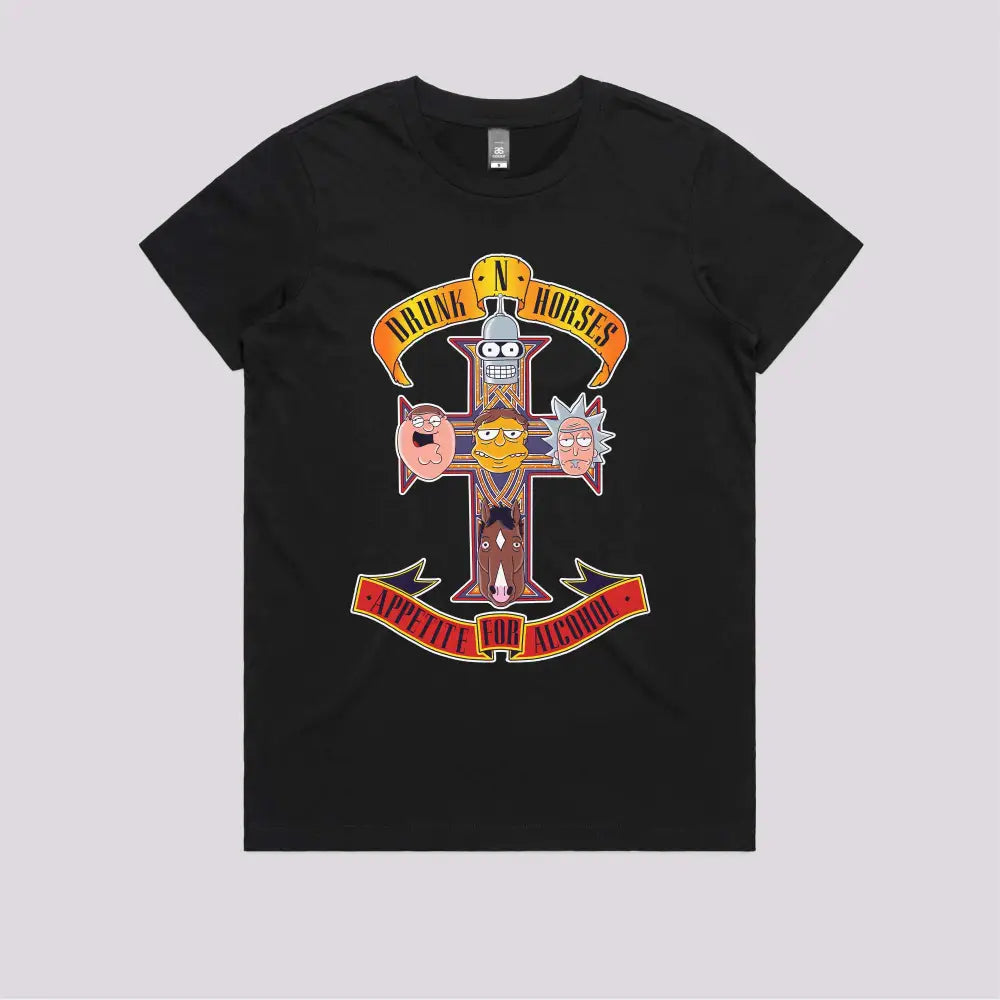 Drunk N Horses T-Shirt - Limitee Apparel