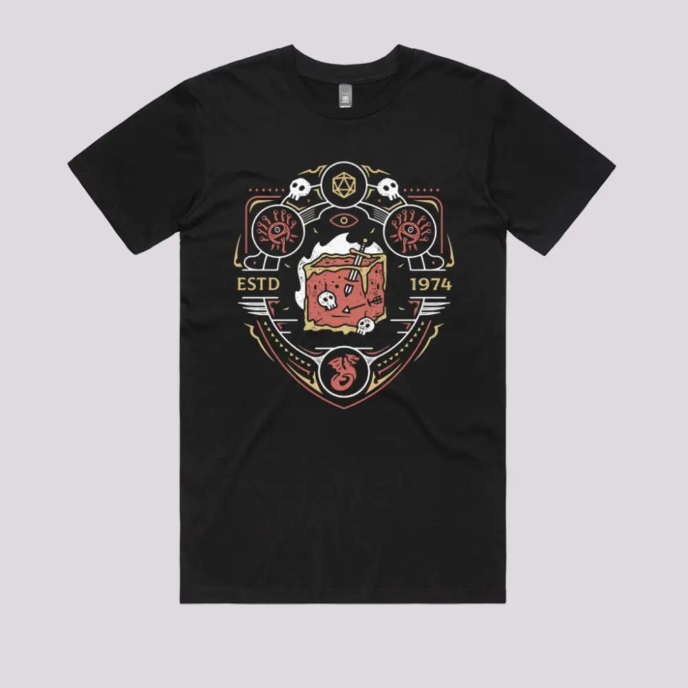Dungeon Top Enemies Emblem T-Shirt Adult Tee