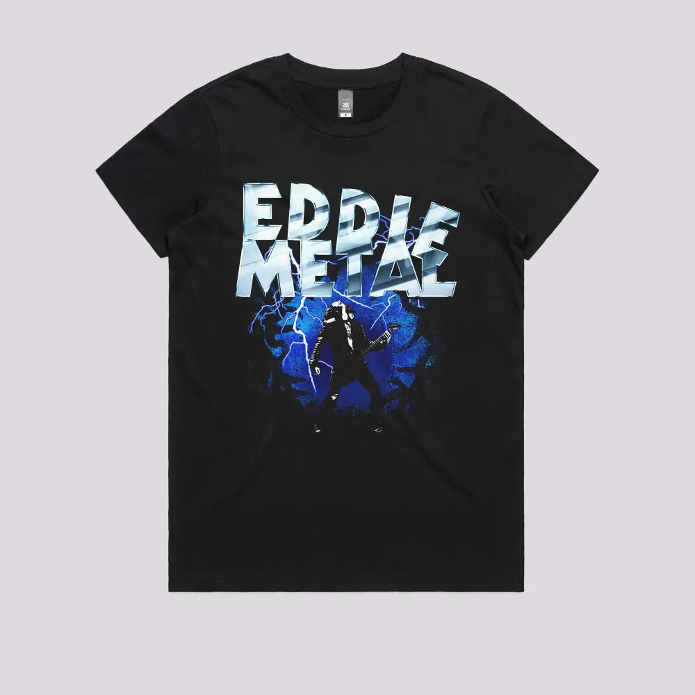 Eddie Metal T-Shirt Womens / Black Xs Adult Tee