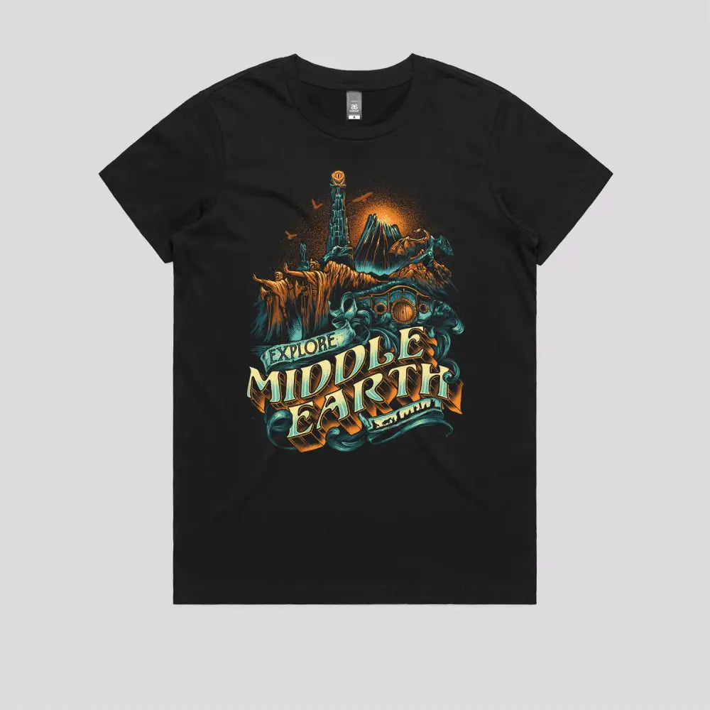 Explore Middle Earth T-Shirt | Pop Culture T-Shirts