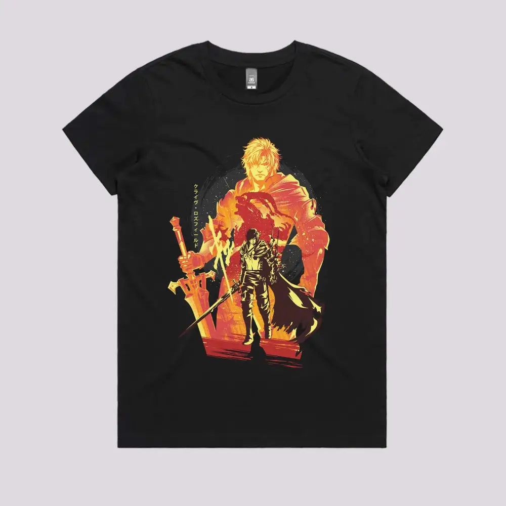 First Shield of Rosaria Gaming T-Shirt | Video Game T-Shirts