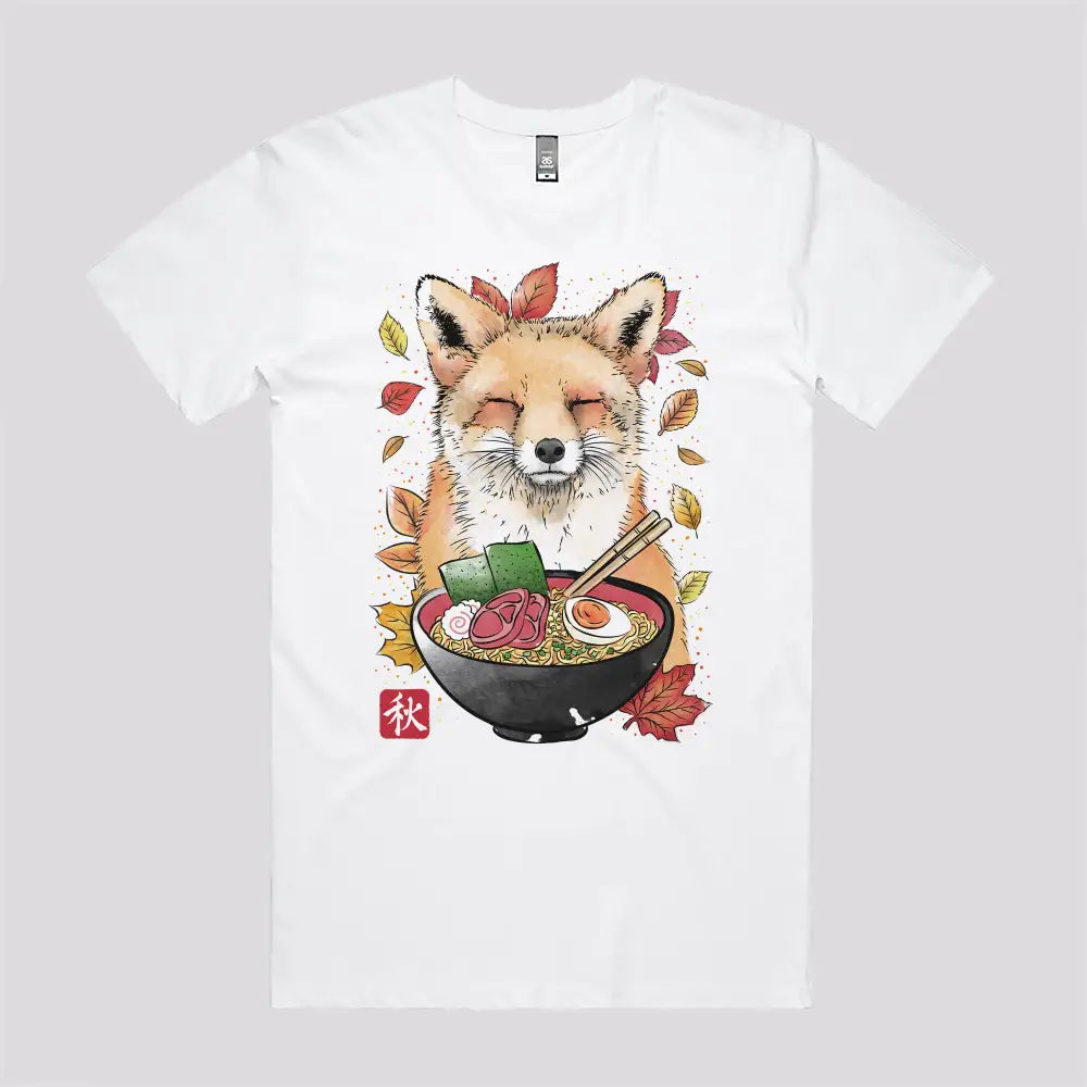Fox, Leaves and Ramen T-Shirt - Limitee Apparel