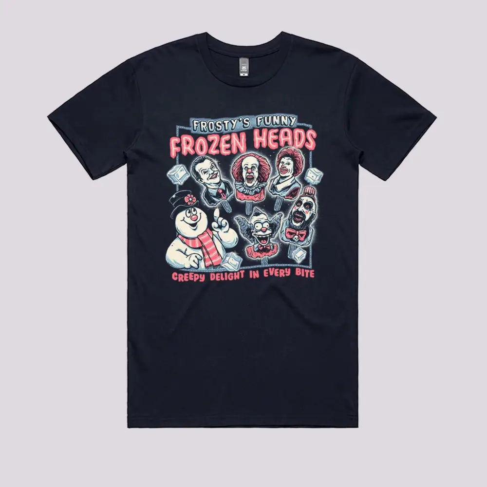 Frozen Heads T-Shirt Mens / Navy Xs Adult Tee