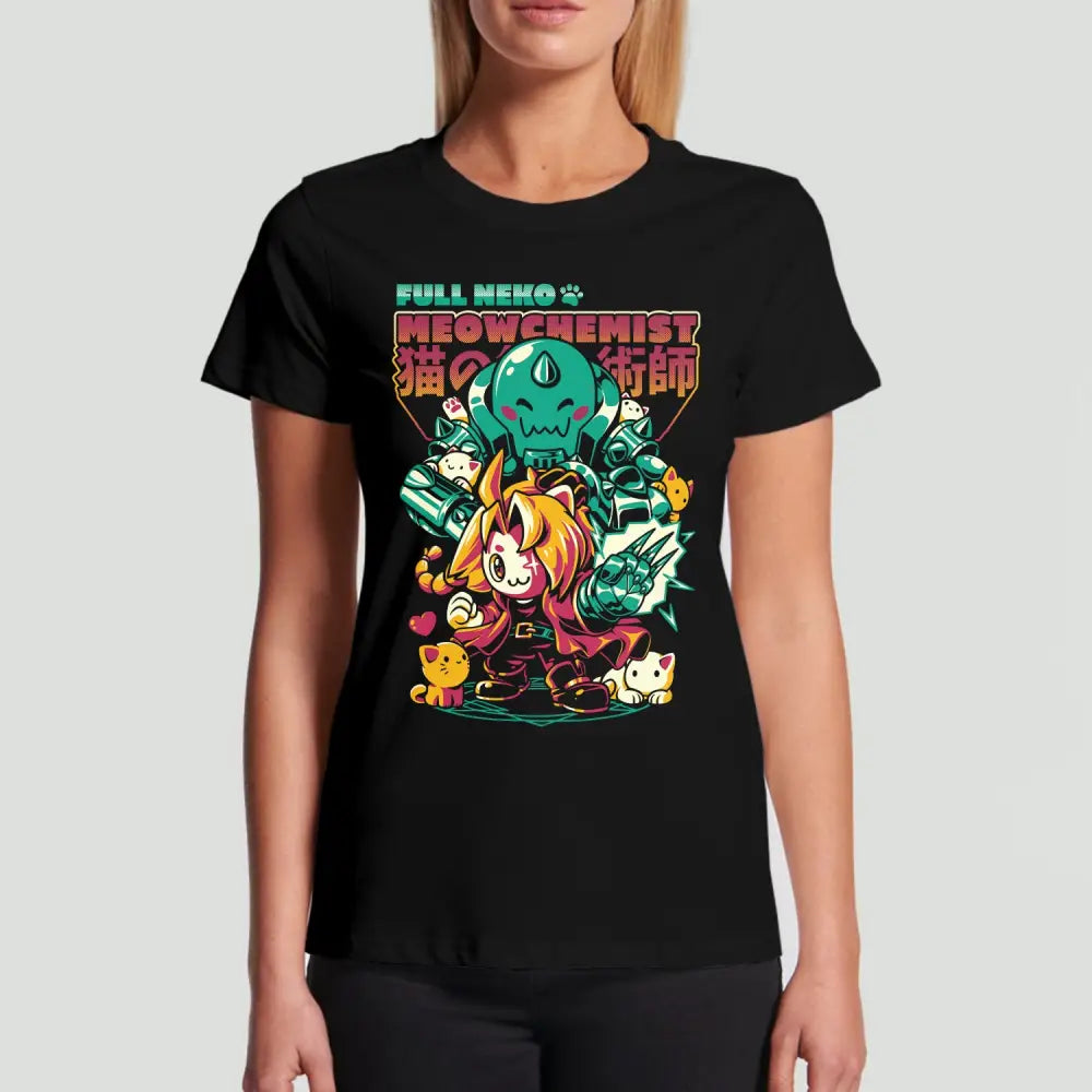 Full Neko Meowchemist T-Shirt | Anime T-Shirts