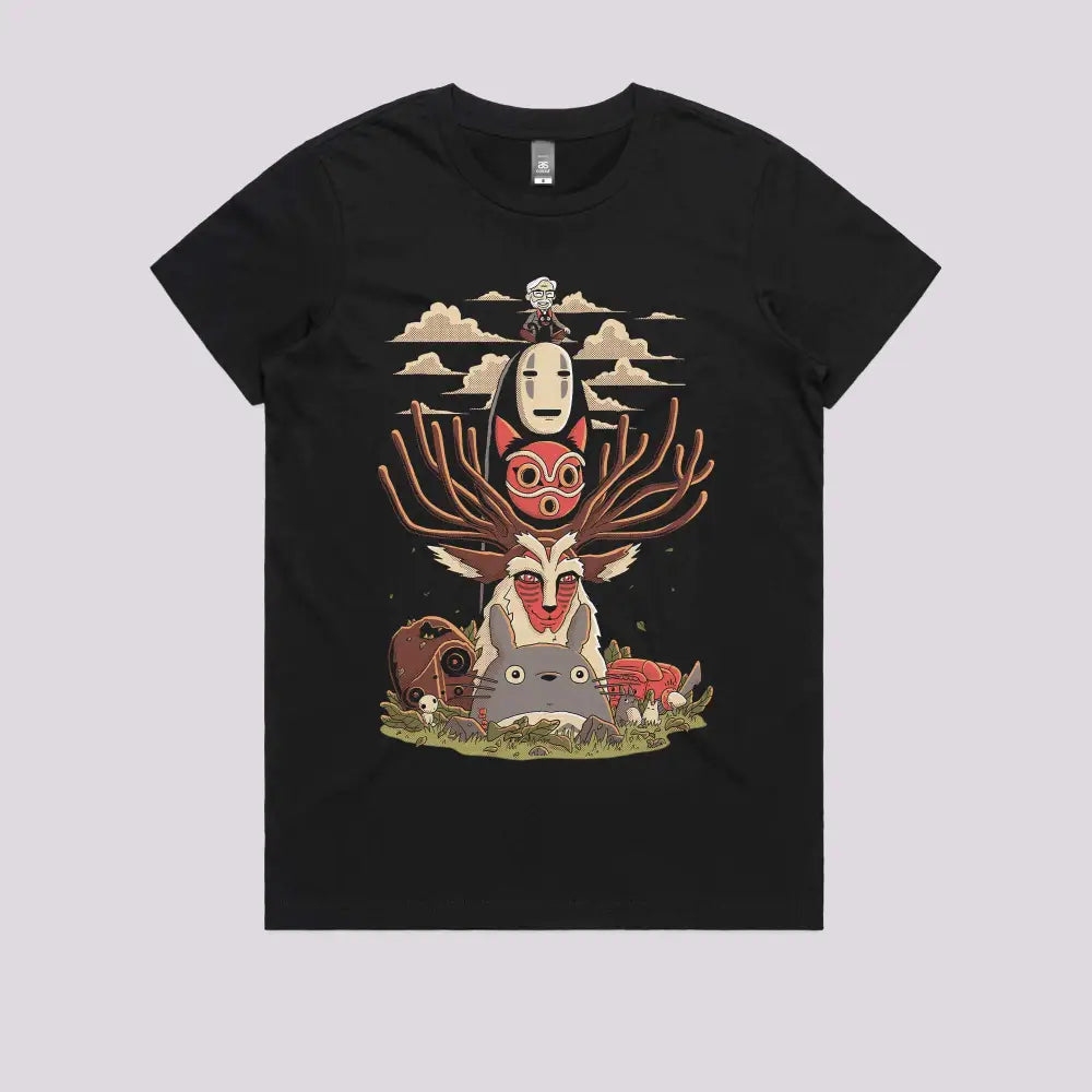 Ghibli Totem T-Shirt | Anime T-Shirts