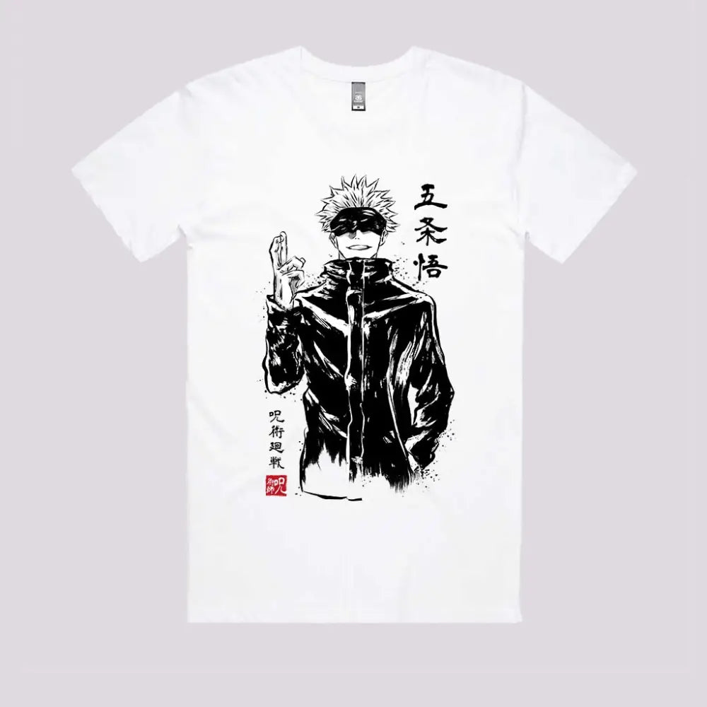 Gojo Satoru Sumi-e T-Shirt | Anime T-Shirts