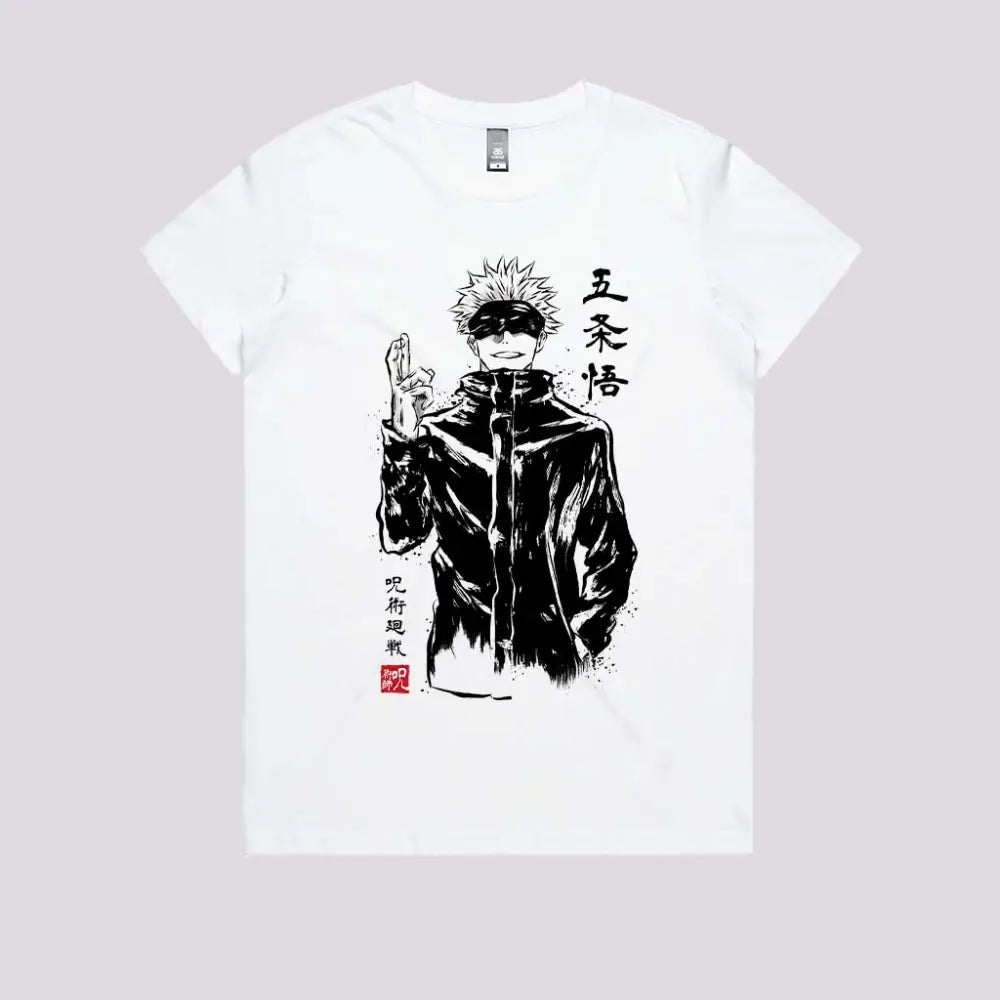 Gojo Satoru Sumi-e T-Shirt | Anime T-Shirts