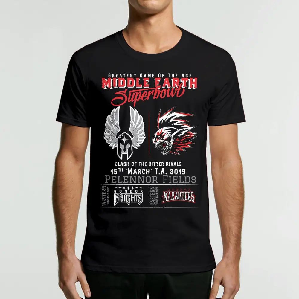 Gondor Knights vs Mordor Marauders T-Shirt | Pop Culture T-Shirts