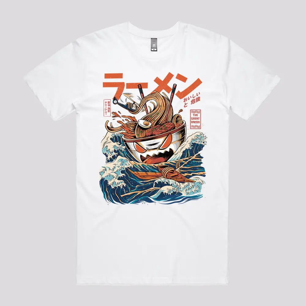 Great Ramen Off Kanagawa T-Shirt - Limitee Apparel