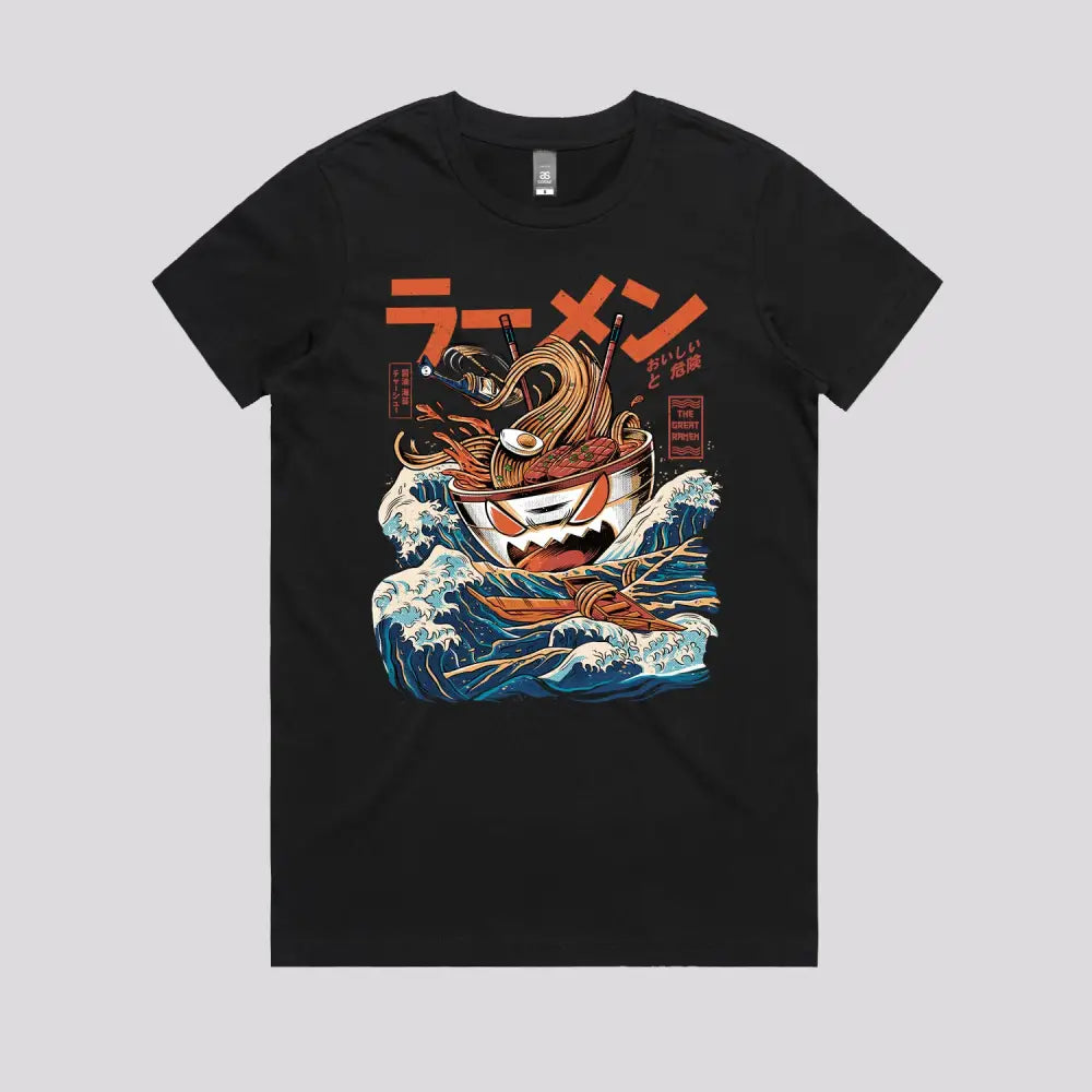 Great Ramen Off Kanagawa T-Shirt - Limitee Apparel