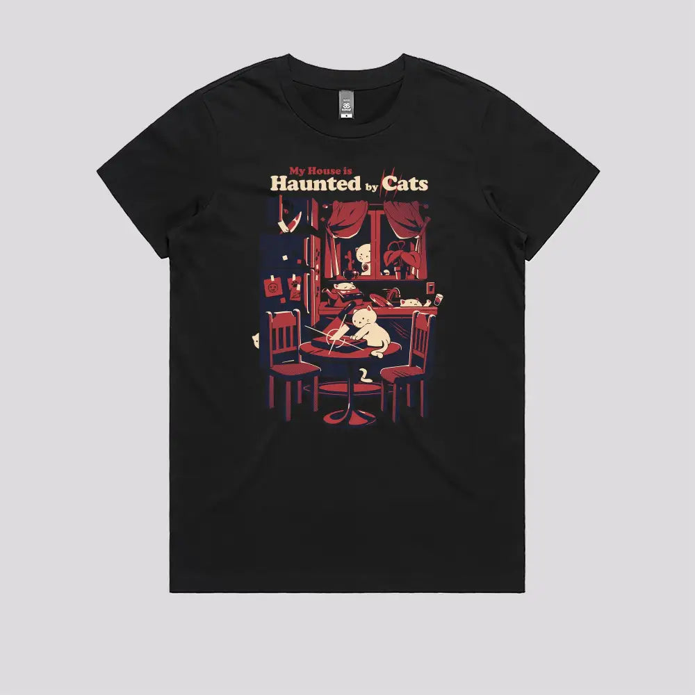 Haunted by Cats T-Shirt - Limitee Apparel