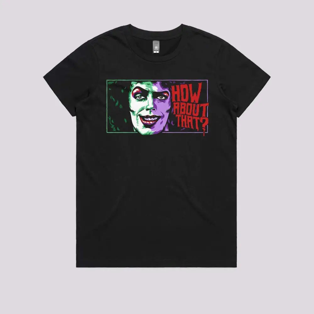 How About That T-Shirt Womens / Black Xs Adult Tee