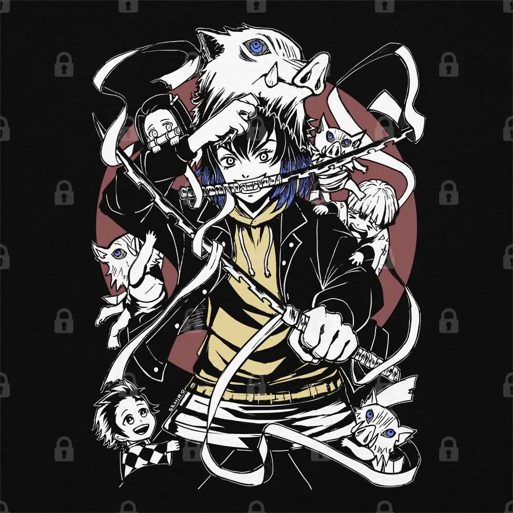 Inosuke Unmasked T-Shirt | Anime T-Shirts