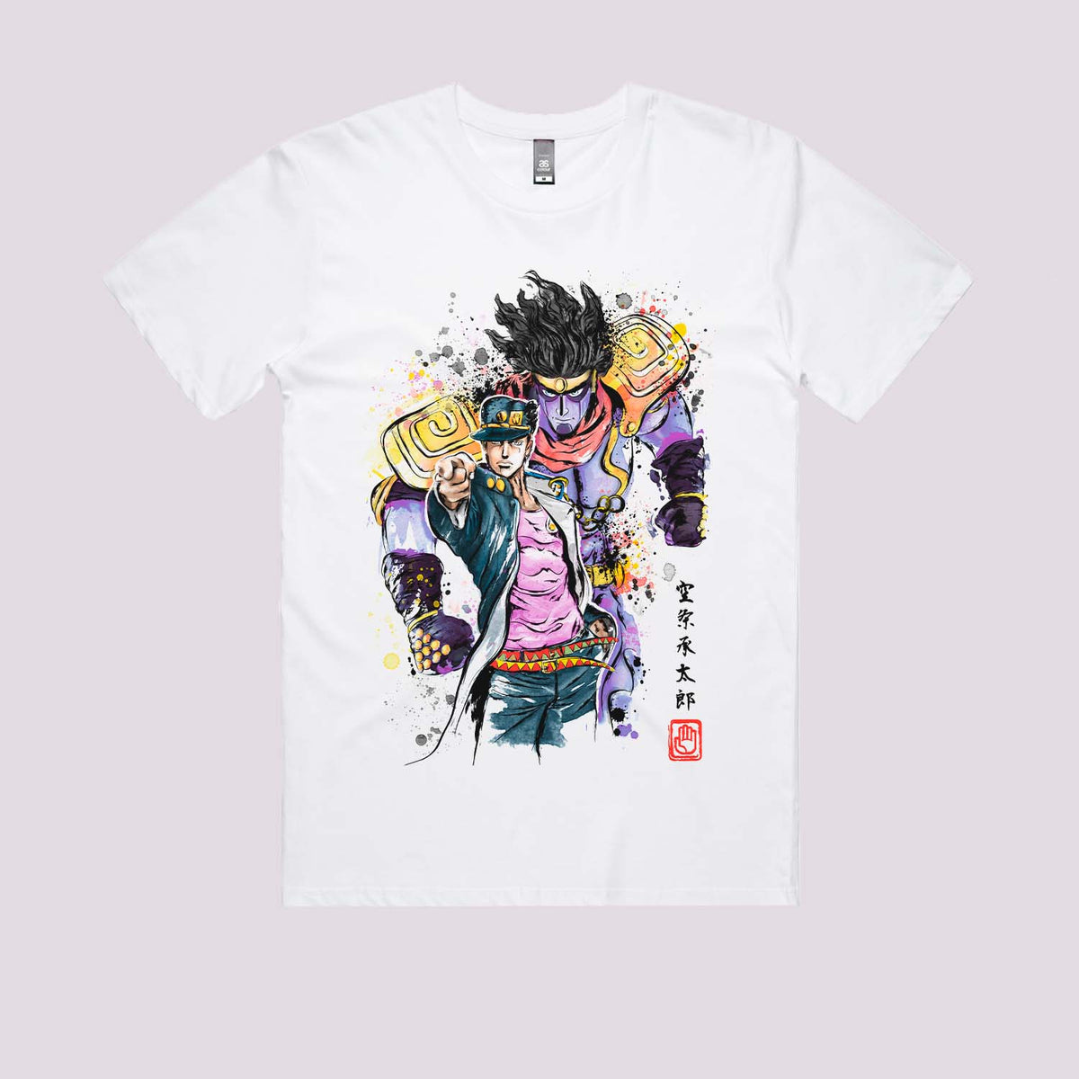 Jotaro Watercolour Graphic Tee