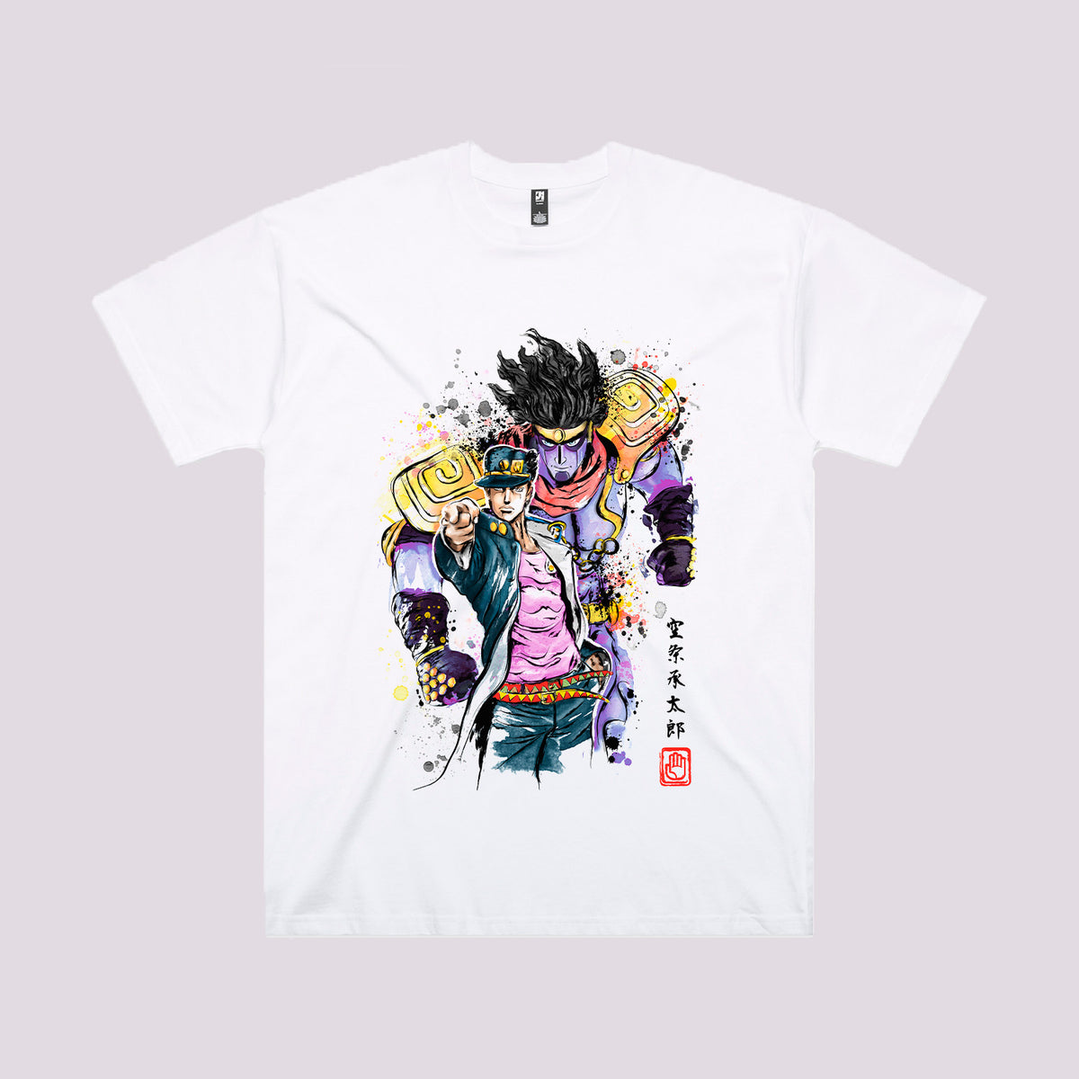 Jotaro Watercolour Graphic Tee