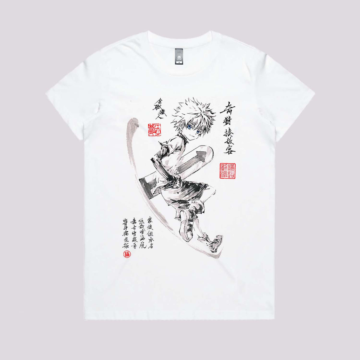 Killua Sumi-e T-Shirt | Anime T-Shirts Australia