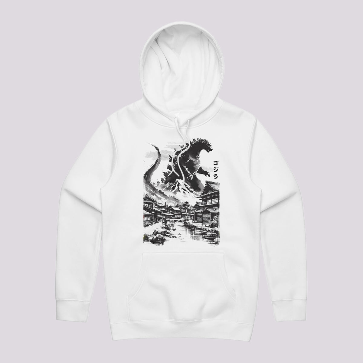 King Kaiju in Japanese Village Hoodie