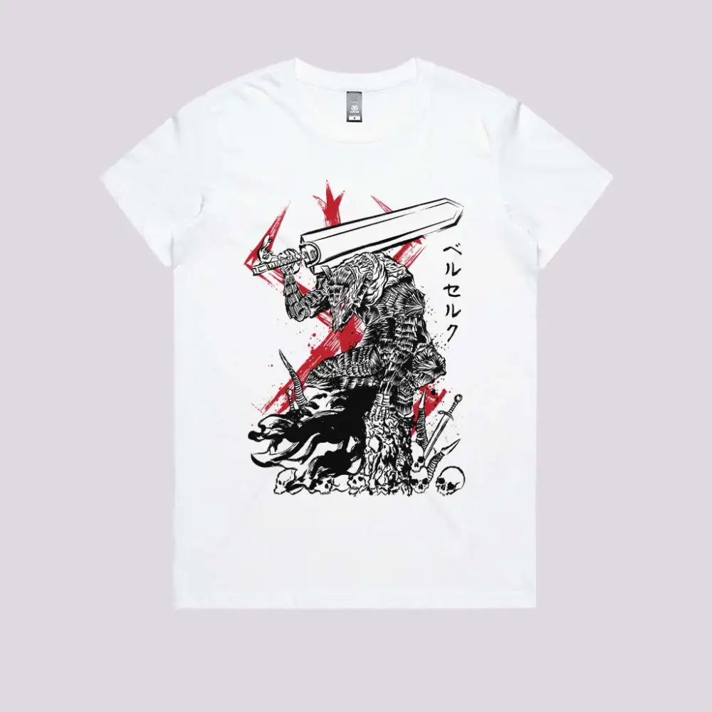 Lone Swordsman Sumi-e T-Shirt | Anime T-Shirts