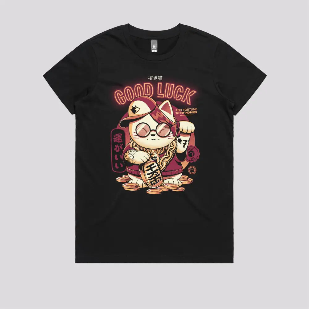 Lucky Cat T-Shirt - Limitee Apparel