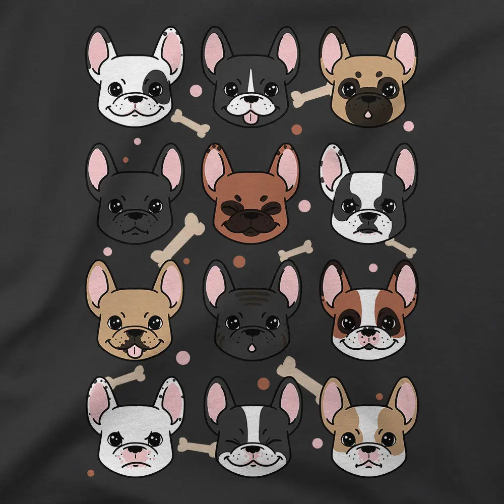 Many Frenchies T-Shirt - Limitee Apparel