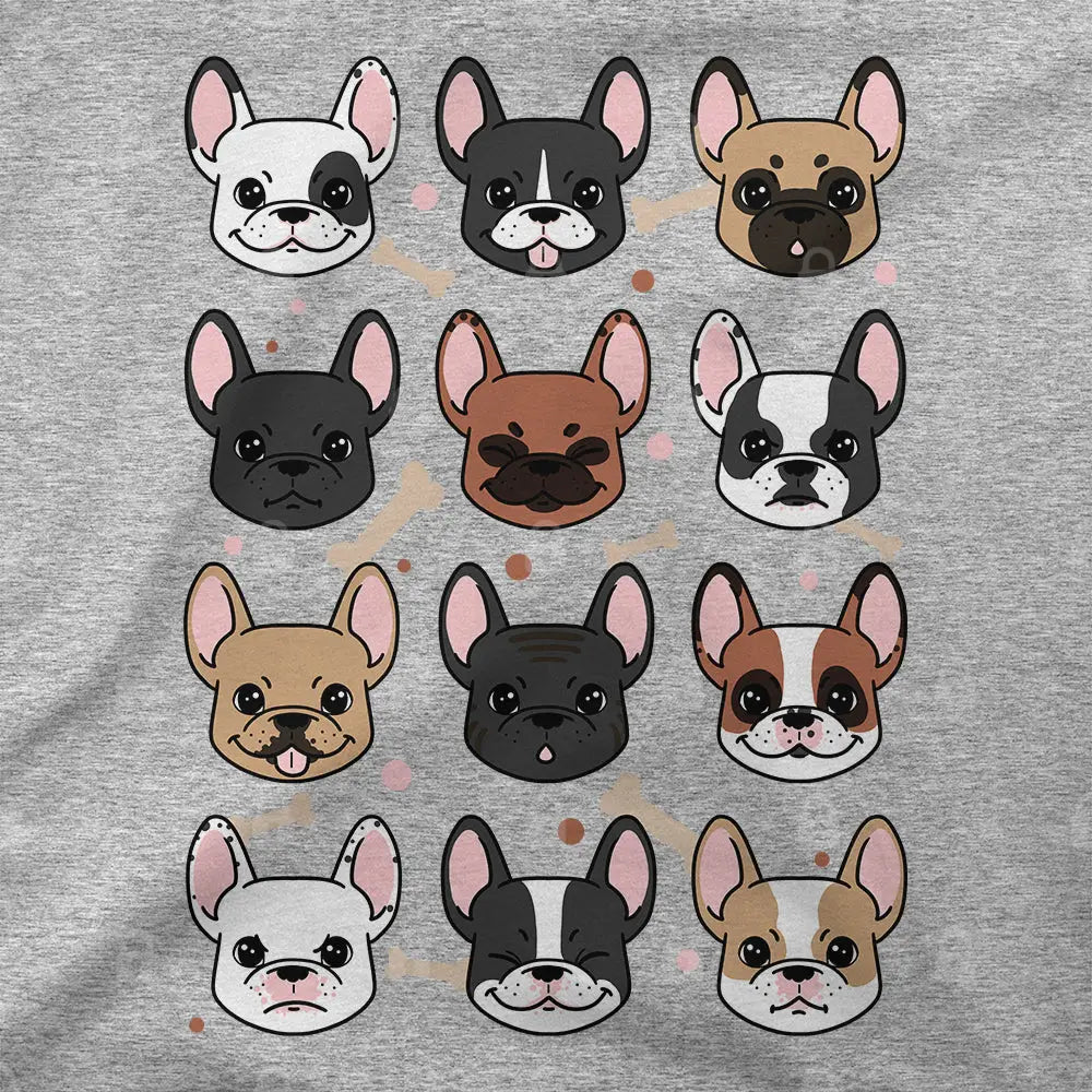Many Frenchies T-Shirt - Limitee Apparel