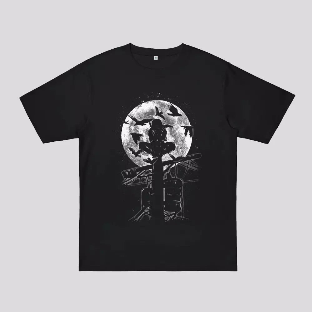 Moonlight Fateful Night Oversized Anime T-Shirt | Anime Clothing