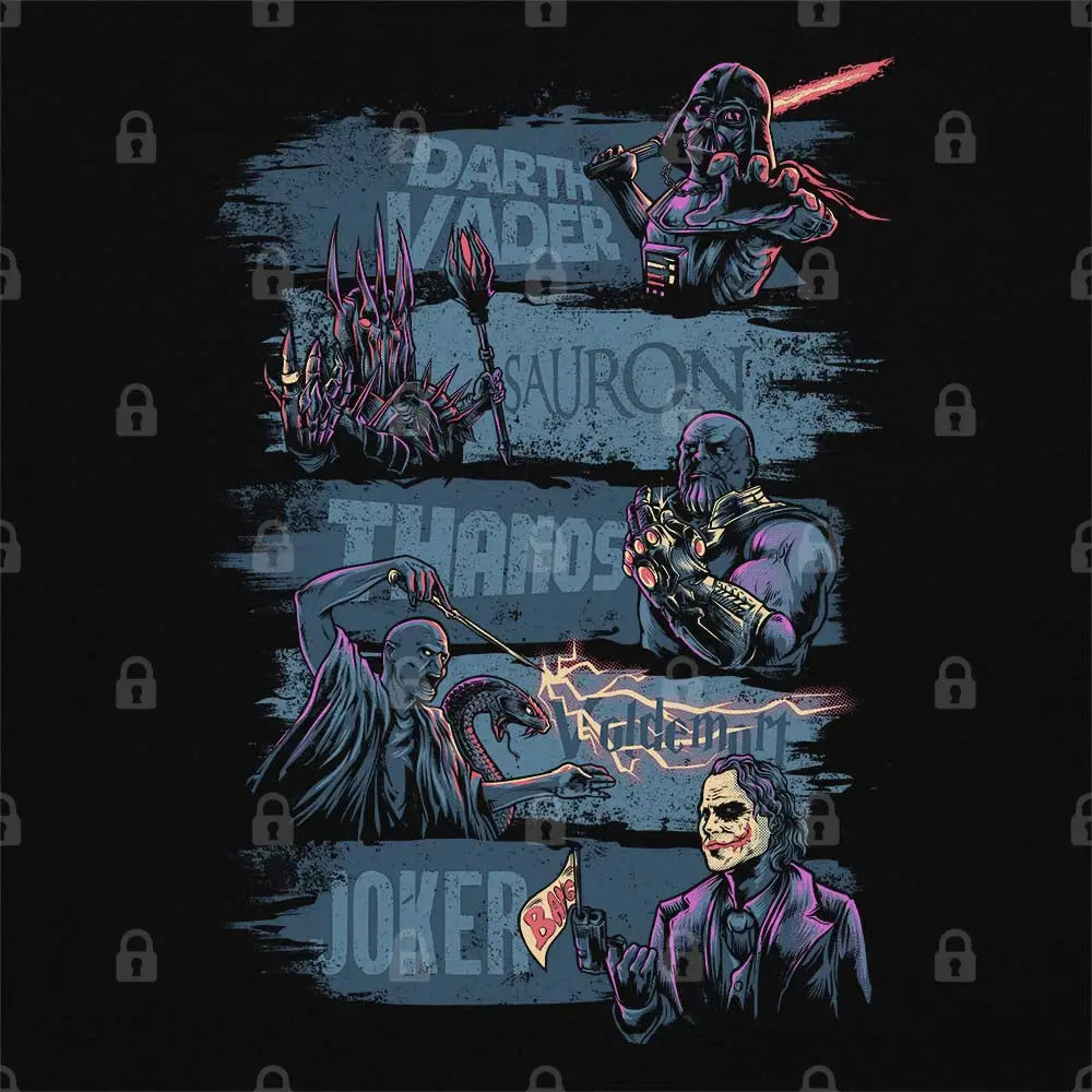 Movie Villains T-Shirt | Pop Culture T-Shirts