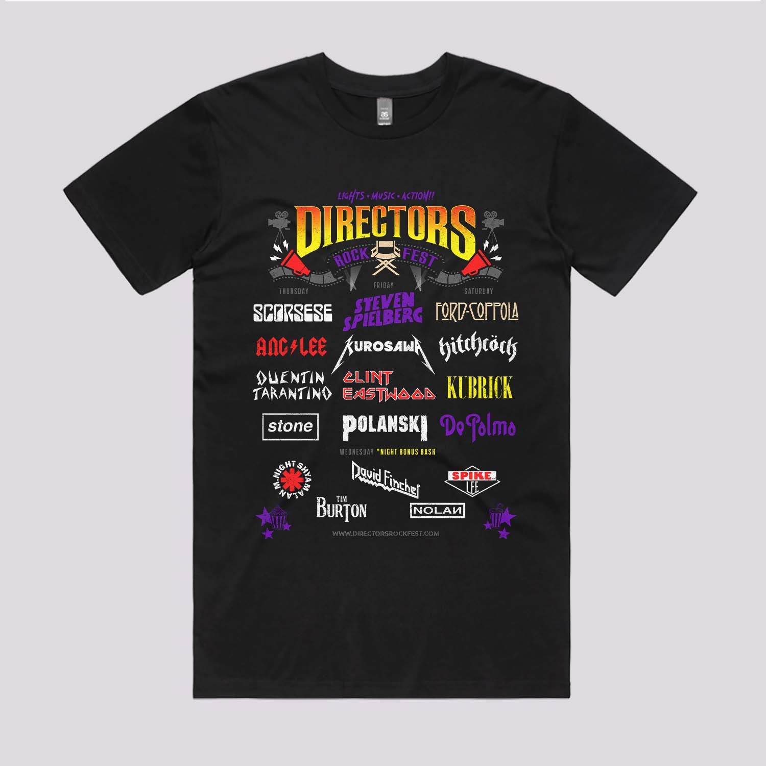 Movies Directors Rock Fest Graphic Tee